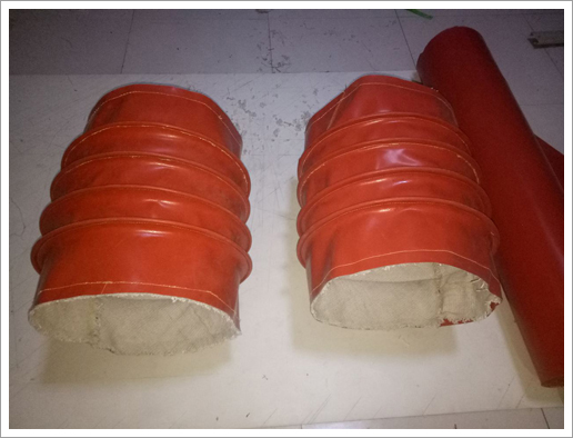 紅色硅膠軟連接